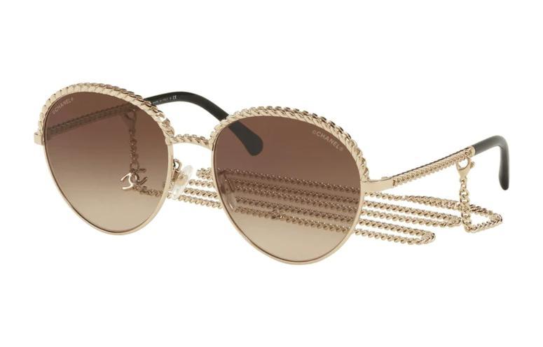 Chanel Chanel Sunglasses Unisex Gold