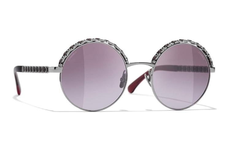 Chanel Chanel Sunglasses Unisex Red, Dark Silver