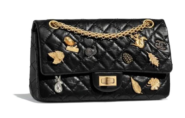 Chanel Chanel 2.55 Leather Face Mask Bag Shoulder Bag Crossbody Bag Black