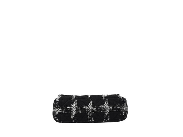 Chanel Chanel Medium 19 Flap Tweed Quilted In Black White Tweed With Gold Hardware - view 5
