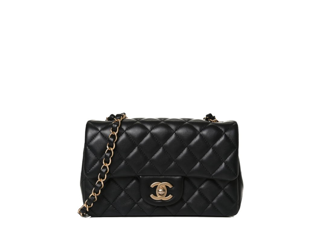 Chanel Chanel Mini 8 Holo 26 In Black Leather With Gold Hardware