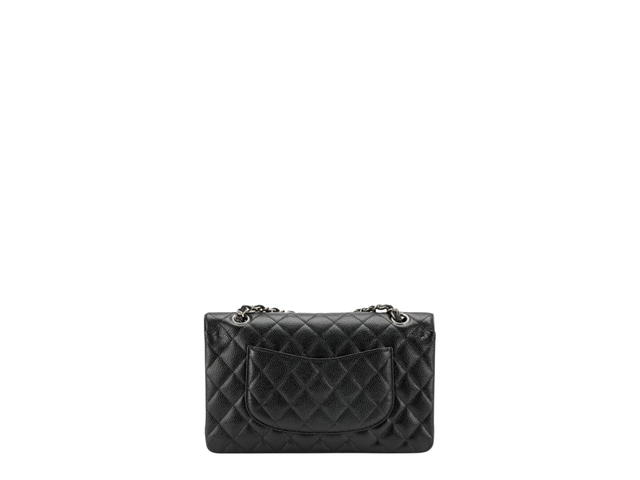 Chanel Chanel Medium Classic In Black Caviar Leather With Silver Hardware - view 2