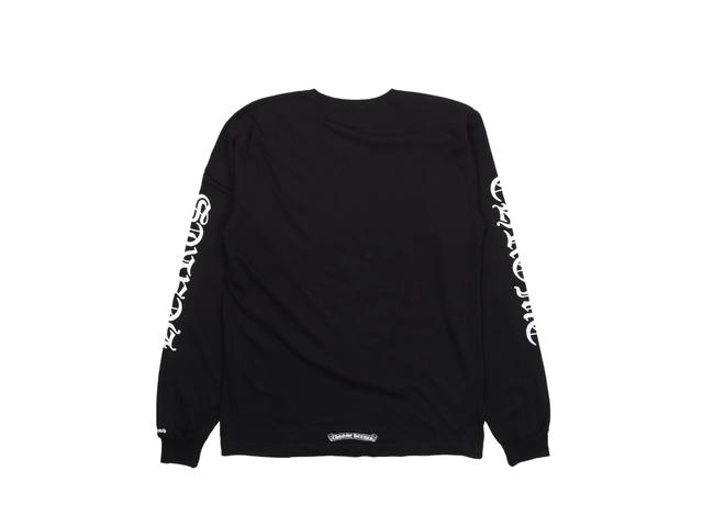 Chrome Hearts Chrome Hearts Neck Logo Long-Sleeve T-Shirt Black - view 2
