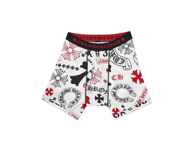 Chrome Hearts Chrome Hearts Boxer Brief Classic Rib Black And Red - view 1