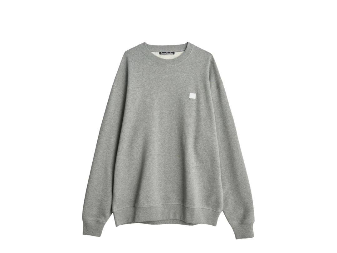 Acne Studios Acne Studios Forba Face Crewneck Sweatshirt Light Gray Melange