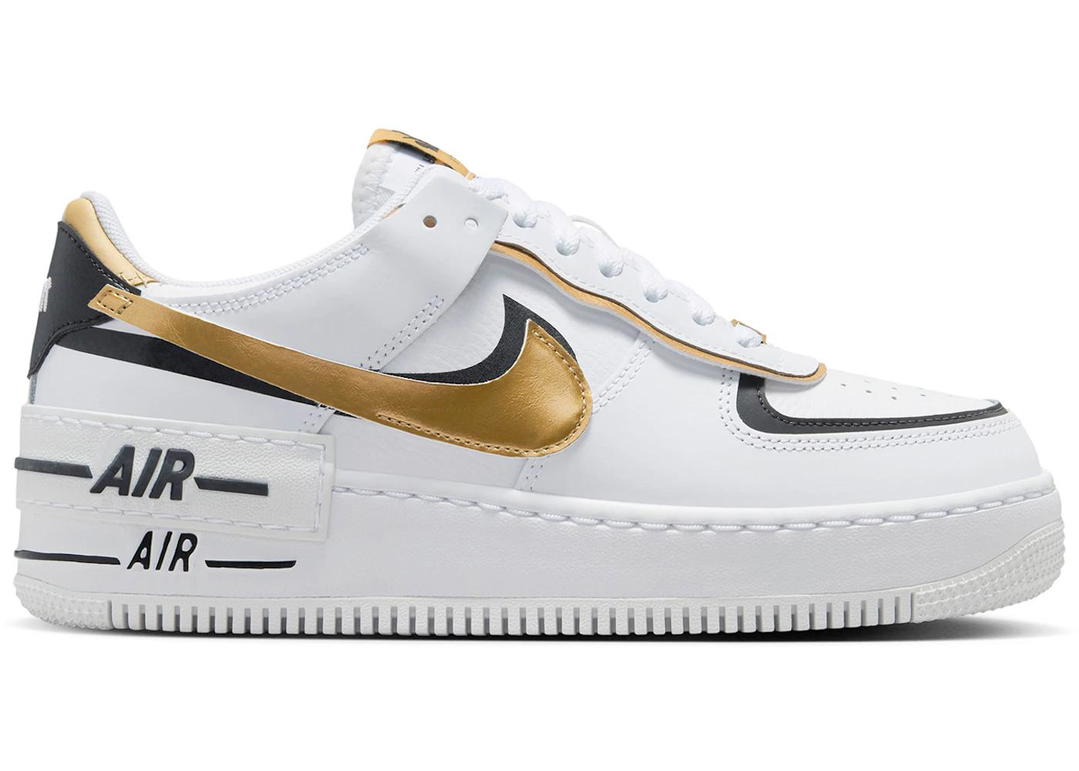 Nike Nike Air Force 1 Low Shadow White Black Metallic Gold (Women's)
