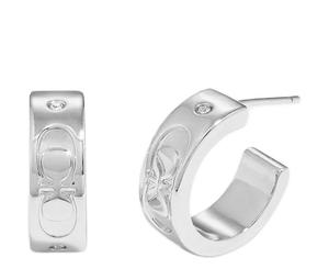 Buy Coach Glass Earrings Women's Silver at Sasom – Authentic and Ready to Ship
