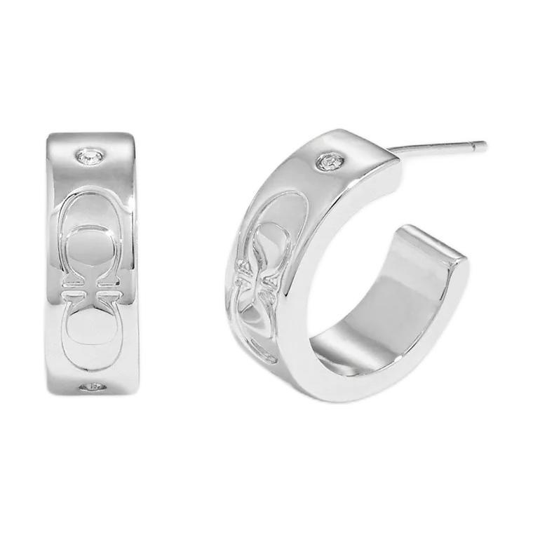 Coach Coach Glass Earrings Women's Silver