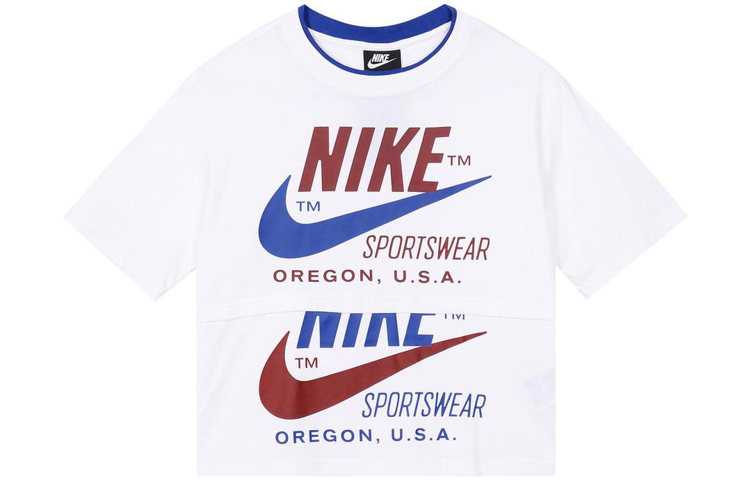 Nike Nike Drop Shoulder Sleeve T Shirt Women's White