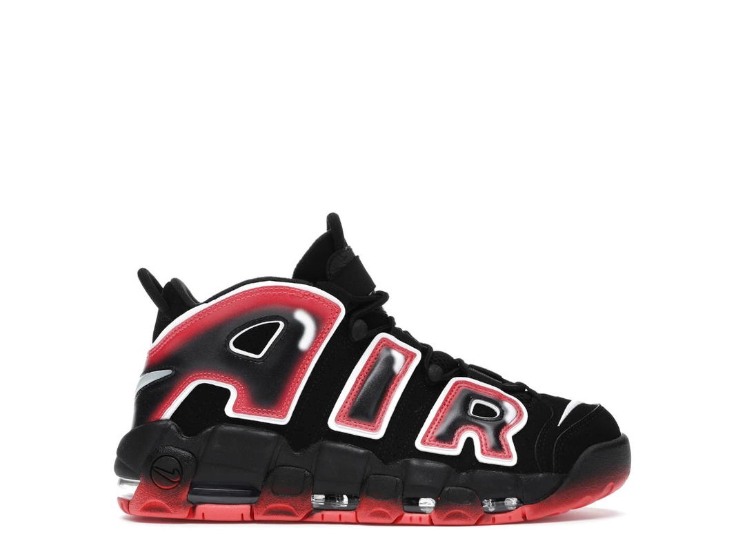 Nike Nike Air More Uptempo Black White Laser Crimson