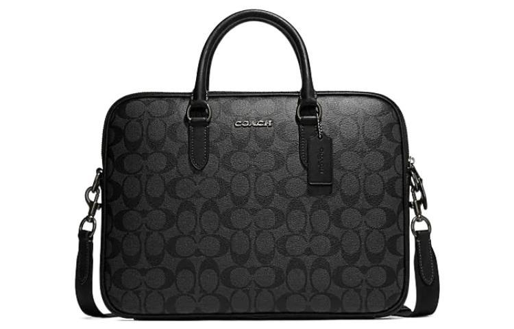 Coach Coach PVC Briefcases Handbags Men's Black