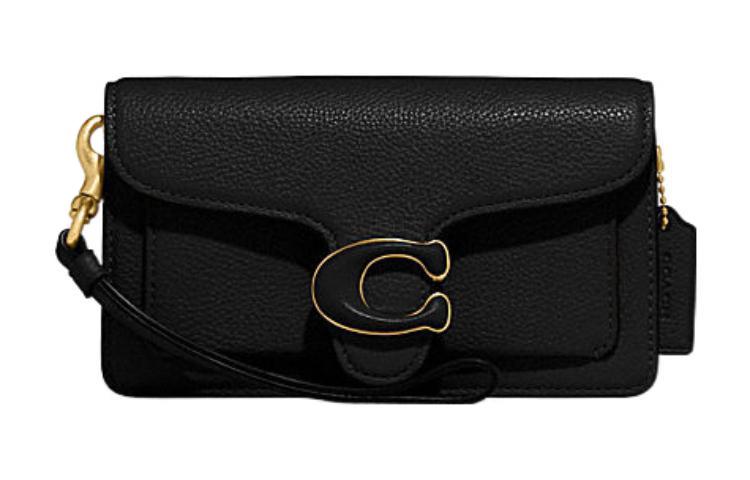 Coach Coach Tabby Cow Leather Wrist Bag Shoulder Bag Crossbody Bag Women's Black