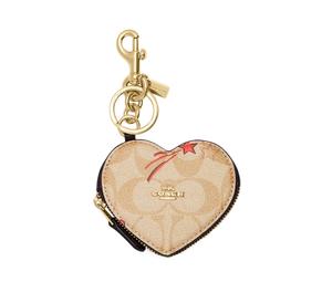 Buy Coach Bag Charm Canvas With Leather Coin Purse Pendant Bag Accessory Women's Light Khaki at Sasom – Authentic and Ready to Ship