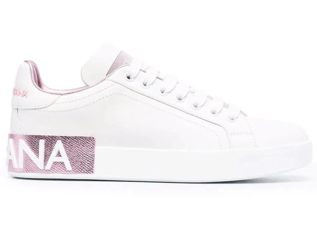 Dolce & Gabbana Dolce & Gabbana Portofino White Metallic Pink (Women's)