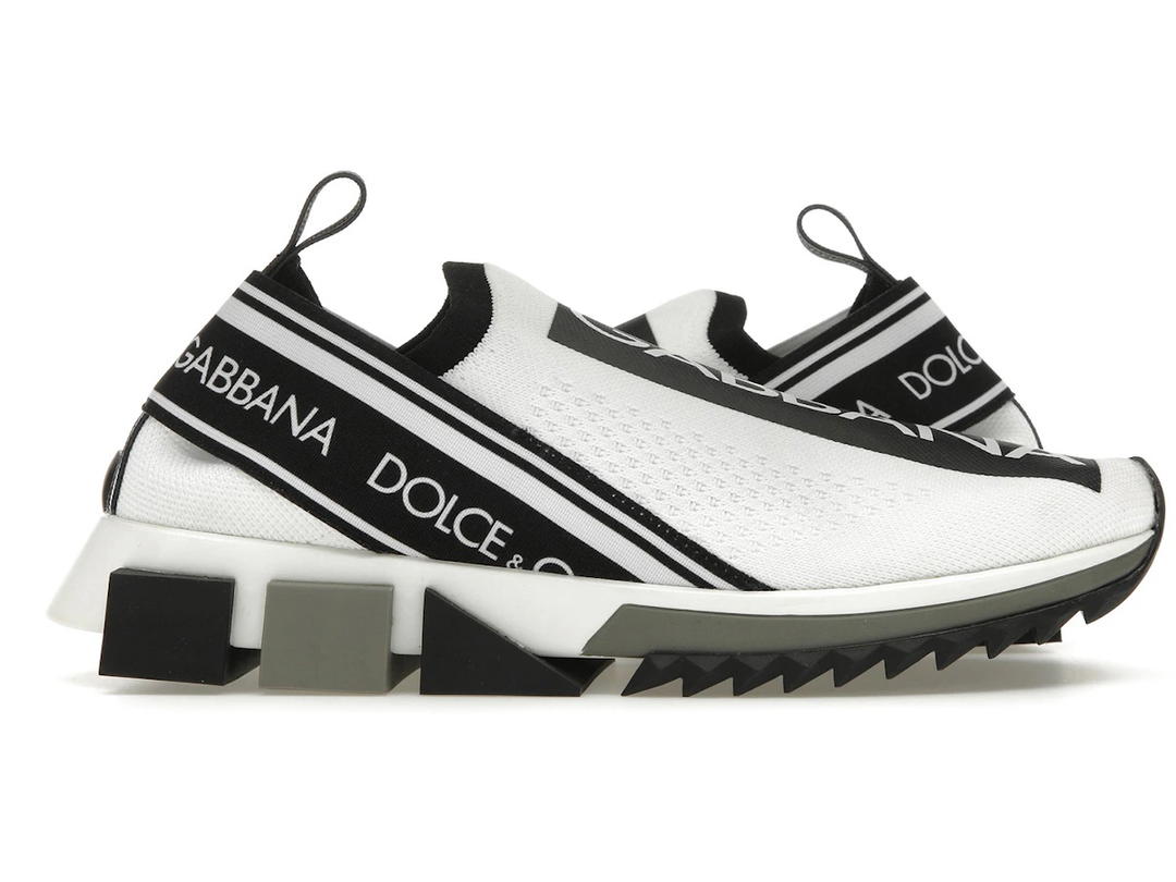 Dolce & Gabbana Dolce & Gabbana Sorrento Slip On White Black (Women's)