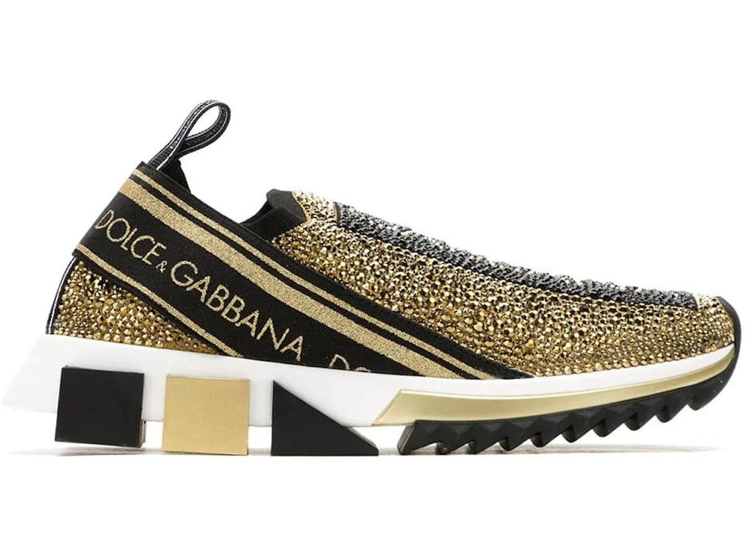 Dolce & Gabbana Dolce & Gabbana Sorrento Slip On Gold Crystal (Women's)