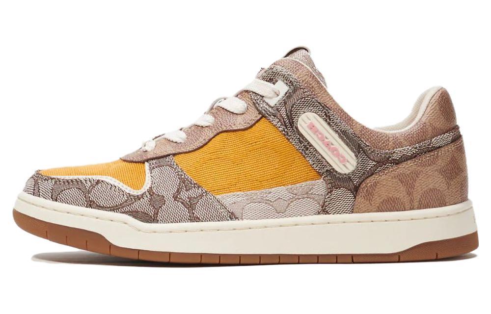 Coach Coach Low Top Skateboard Shoes Women's Tan
