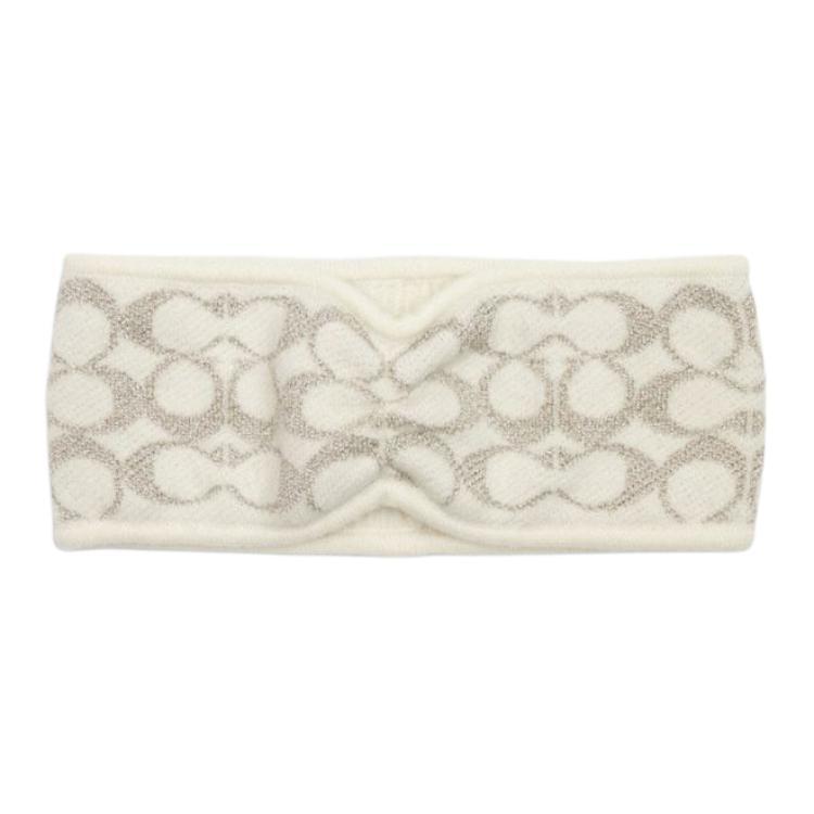Coach Coach Milu Wool Hair Bands Unisex Beige