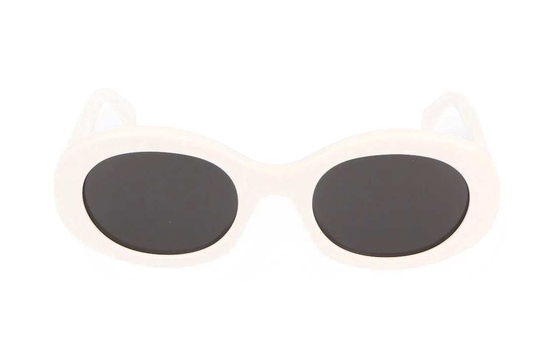 Celine Celine Acetate Oval Sunglasses Unisex White