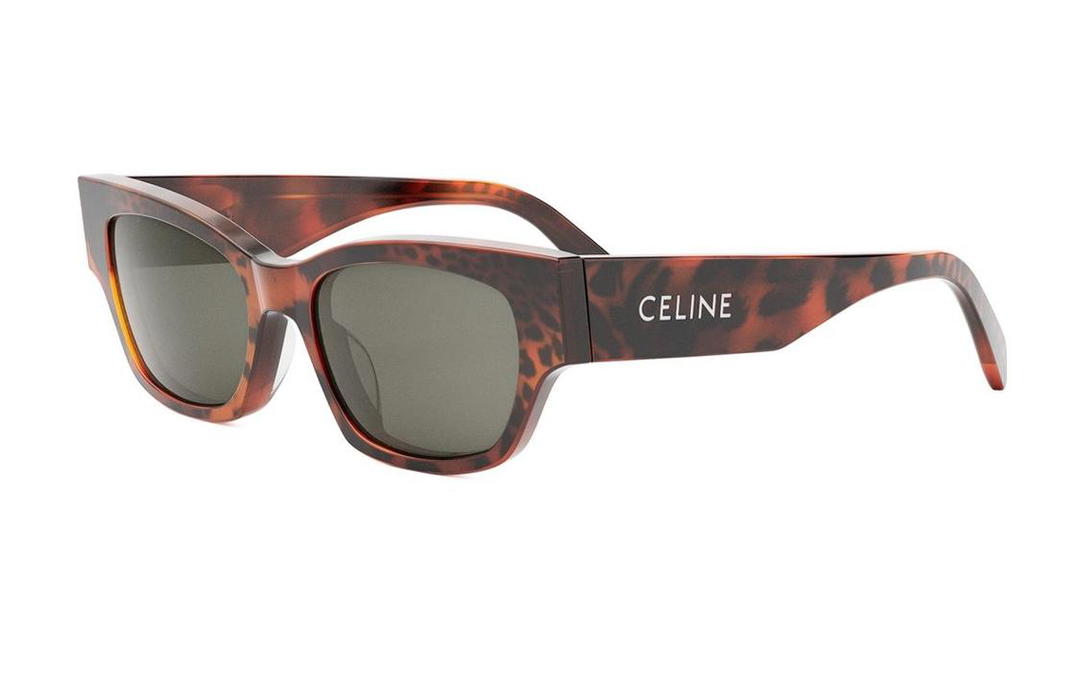 Celine Celine Plastic Irregular Shape Sunglasses Unisex Brown