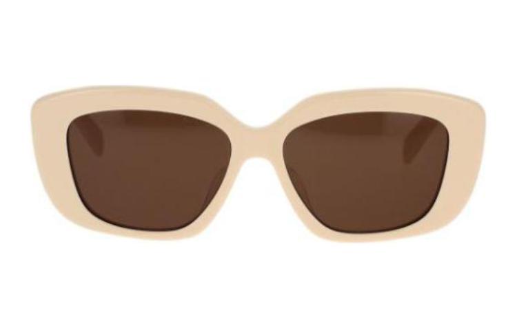 Celine Celine Rectangular Sunglasses Women's Beige
