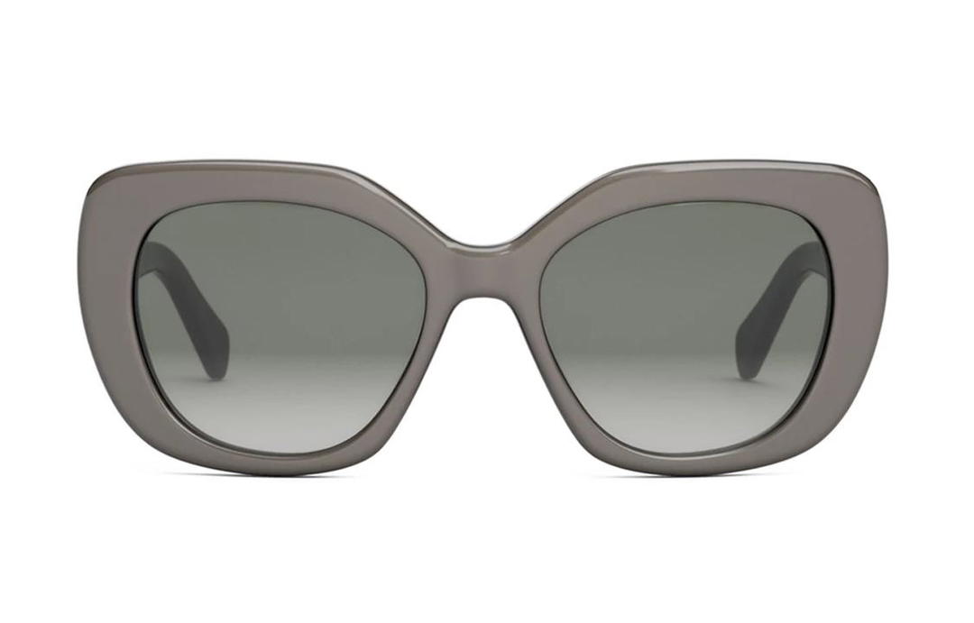 Celine Celine Acetate Irregular Shape Sunglasses Women's Gray
