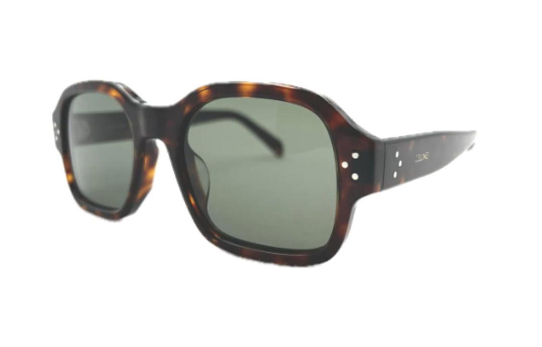 Celine Celine Acetate Irregular Shape Sunglasses Unisex Brown
