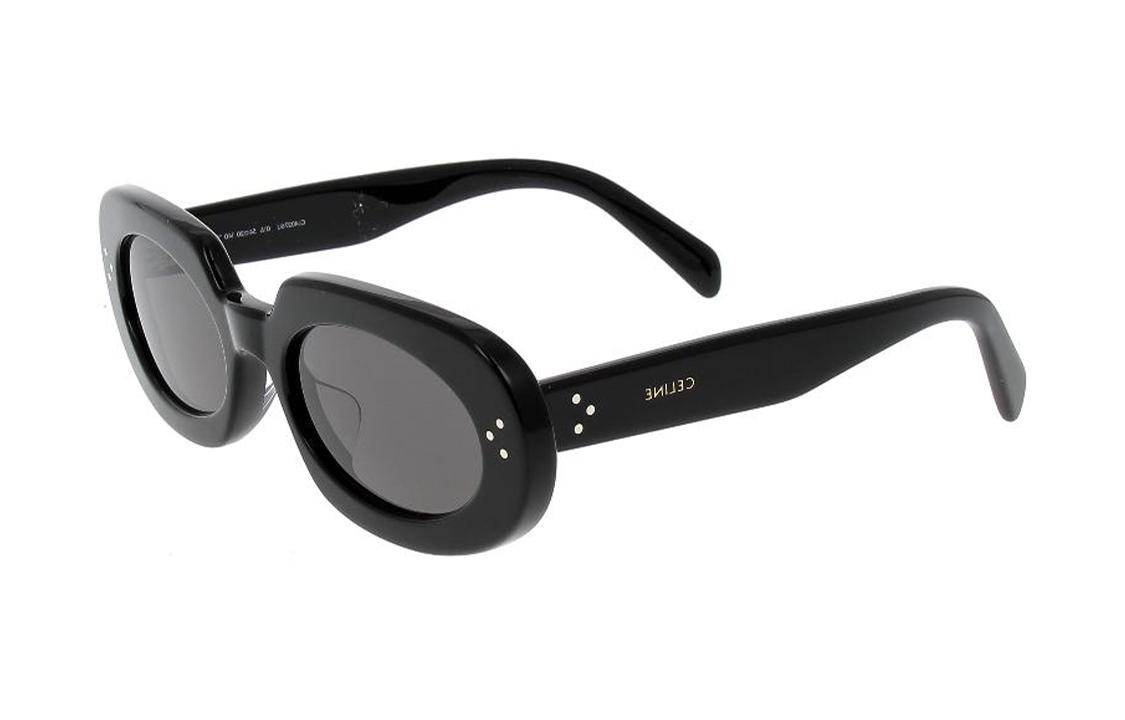 Celine Celine Oval Sunglasses Women's Black