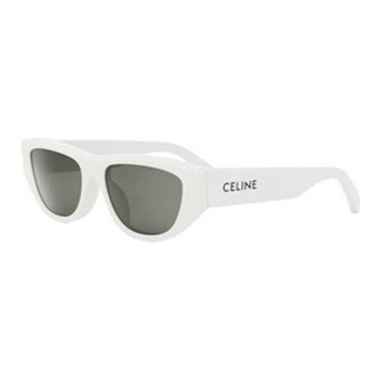 Celine Celine Subject To Official Website Oval Sunglasses Women's White