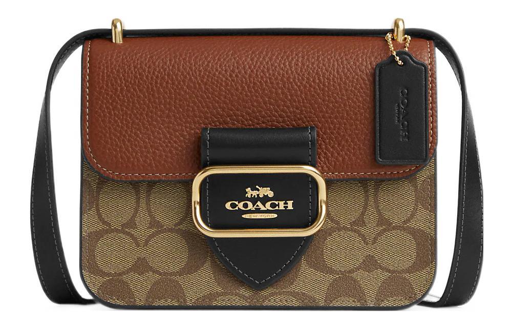 Coach Coach Morgan 18 Square Crossbody Bag In Colorblock Signature Canvas