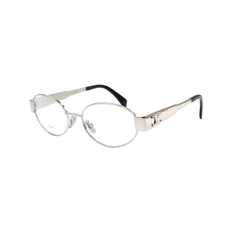 Celine Celine Oval Eyeglass Frames Women's Silver