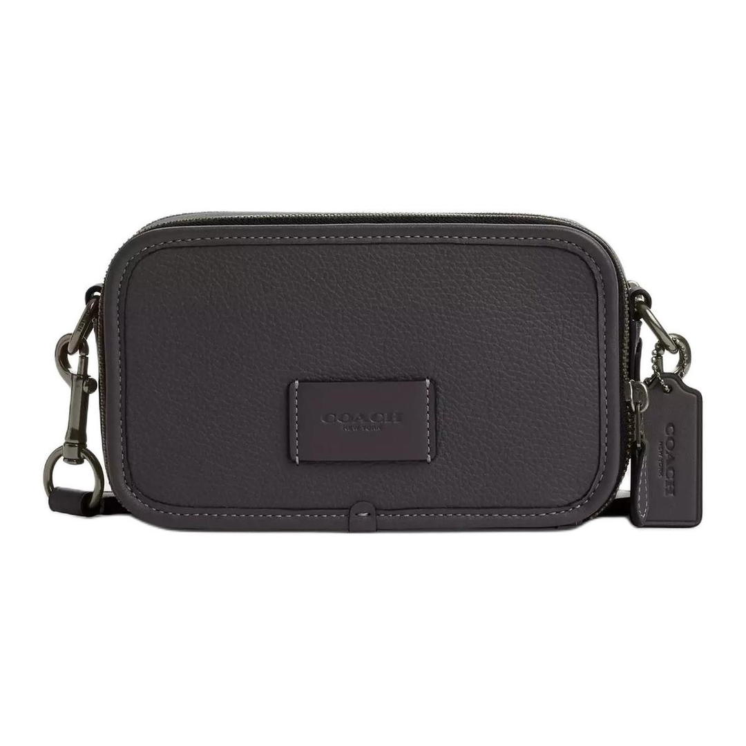 Coach Coach Crossbody Pebbled Leather Camera Bag, Shoulder Bag, Crossbody Bag Small Size Women's Graphite