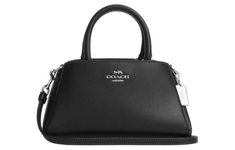 Coach Coach Zuri Cow Leather Shoulder Bag Crossbody Bag Handbag Medium Size Women's Black