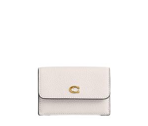Buy Coach Trifold Wallet Pebbled Leather Coin Purses Wallets Regular Women's White at Sasom – Authentic and Ready to Ship
