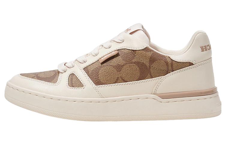 Coach Coach Clip Abrasion Resistant Low Top Skateboard Shoes Women's White