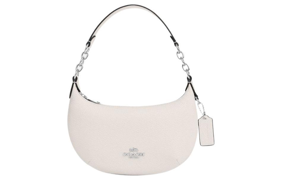 Coach Coach Payton Artificial Leather Crescent Moon Bag Shoulder Bag Handbag Mini Women's White