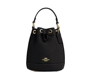 Buy Coach Dempsey Eggstone Grain Leather Bucket Bag Handbag Shoulder Bag Crossbody Bag Mini Women's Black at Sasom – Authentic and Ready to Ship