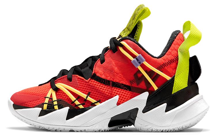 Jordan Jordan Why Not Zer0.3 SE Russell Westbrook 3 Wear Resistant Low Top Children's Basketball Shoes Orange Yellow Teenagers