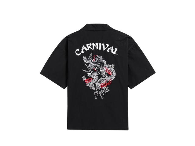 Carnival Carnival Oriental Button Down Shirt Black (SS25) - view 1