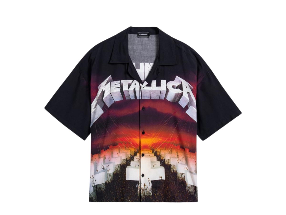 Carnival Carnival X Metallica Master Of Puppets Hawaii Shirt Black