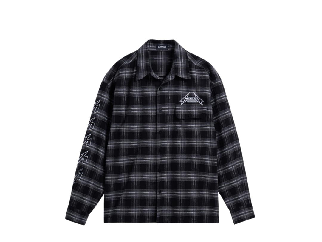 Carnival Carnival X Metallica No Life Til Leather Shirt Black Grey