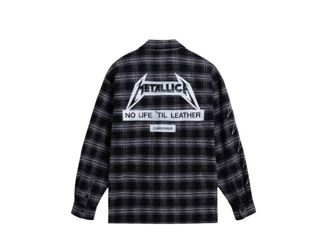 Carnival Carnival X Metallica No Life Til Leather Shirt Black Grey - view 2
