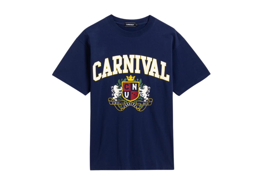 Carnival Carnival Heraldry Boxy Washed T-shirt Navy (SS25)