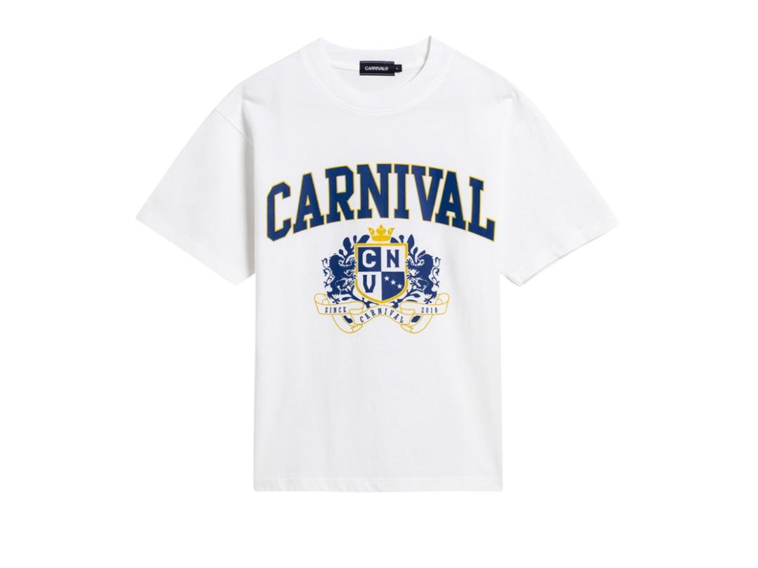 Carnival Carnival Heraldry Boxy Washed T-shirt White (SS25)