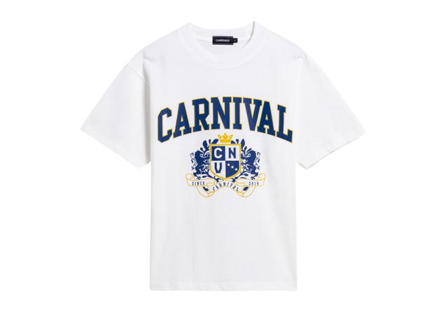 Carnival Carnival Heraldry Boxy Washed T-shirt White (SS25) - view 1