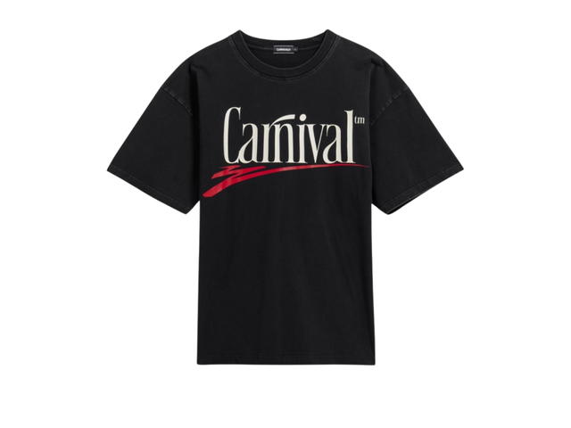 Carnival Carnival Underline Ovs Washed T-shirt Black (SS25) - view 1