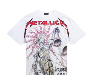 Buy Carnival x Metallica And Justice For All Ovs T-Shirt White at Sasom – Authentic and Ready to Ship