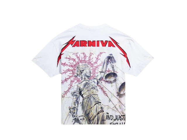 Carnival Carnival x Metallica And Justice For All Ovs T-Shirt White - view 2