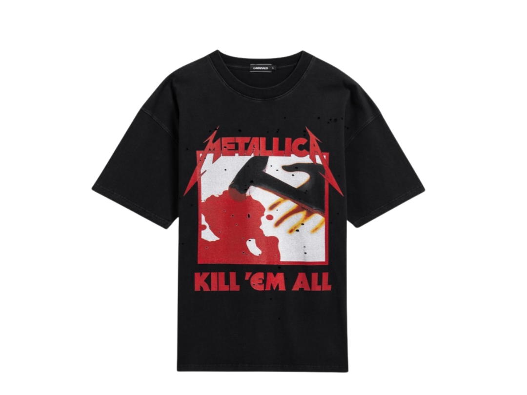 Carnival Carnival X Metallica Kill Em All Ovs T-Shirt Black