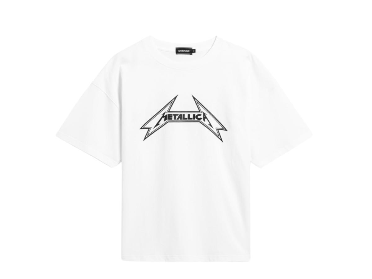 Carnival Carnival X Metallica Logo Ovs T-Shirt White